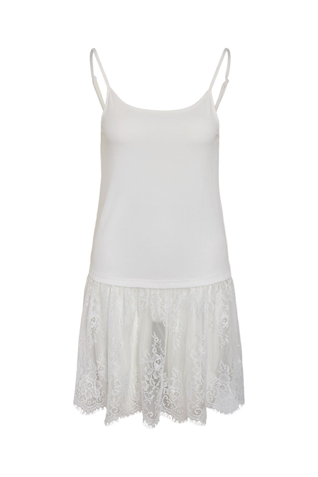 Noisy May - Nmnille Singlet Lace Top /Tnt9 - 5133279 Bright White