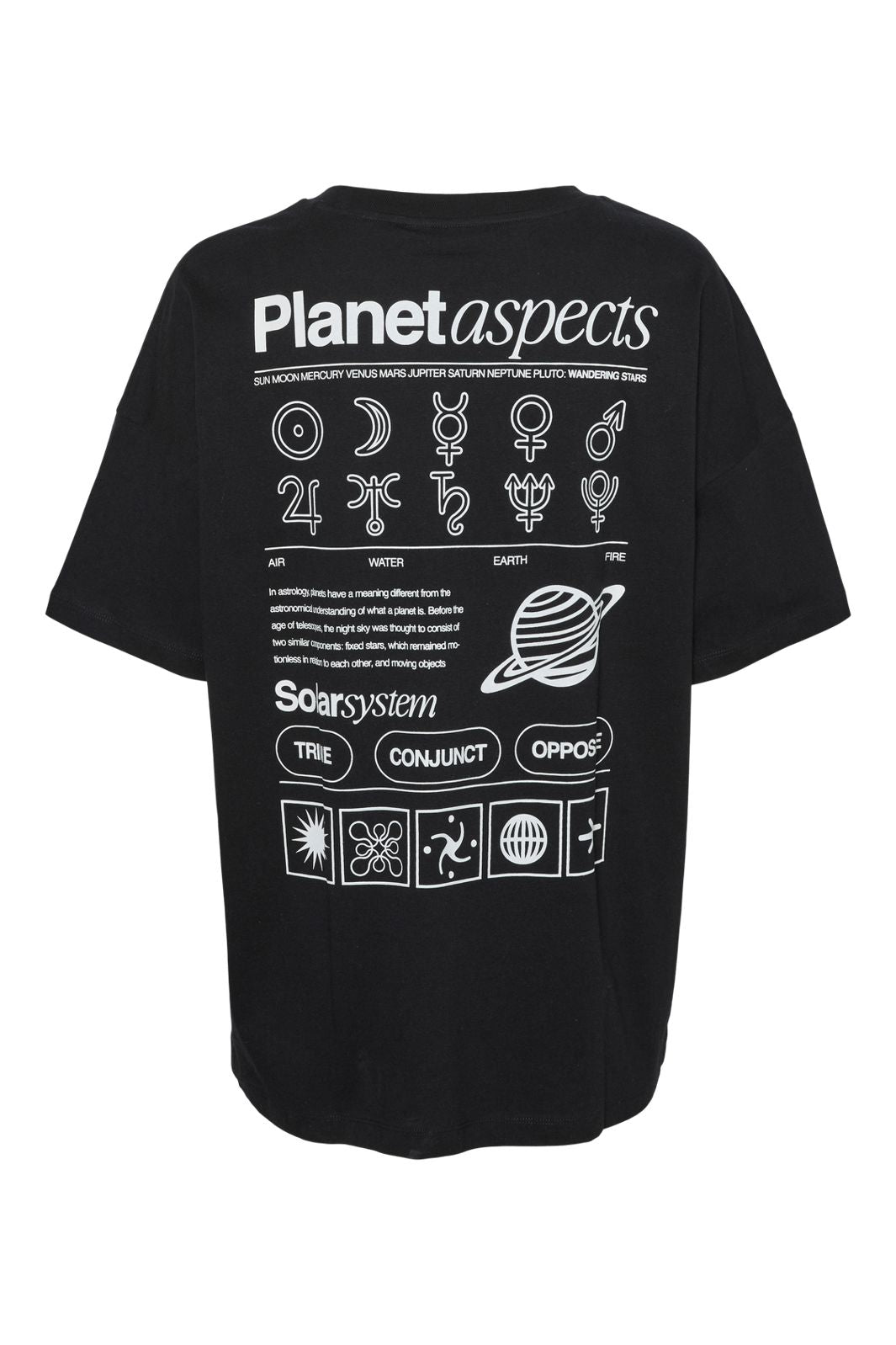 Précommande - Noisy May - Nmpluto Ida S/S T-Shirt - 4911433 Bright White Zodiac Energy
