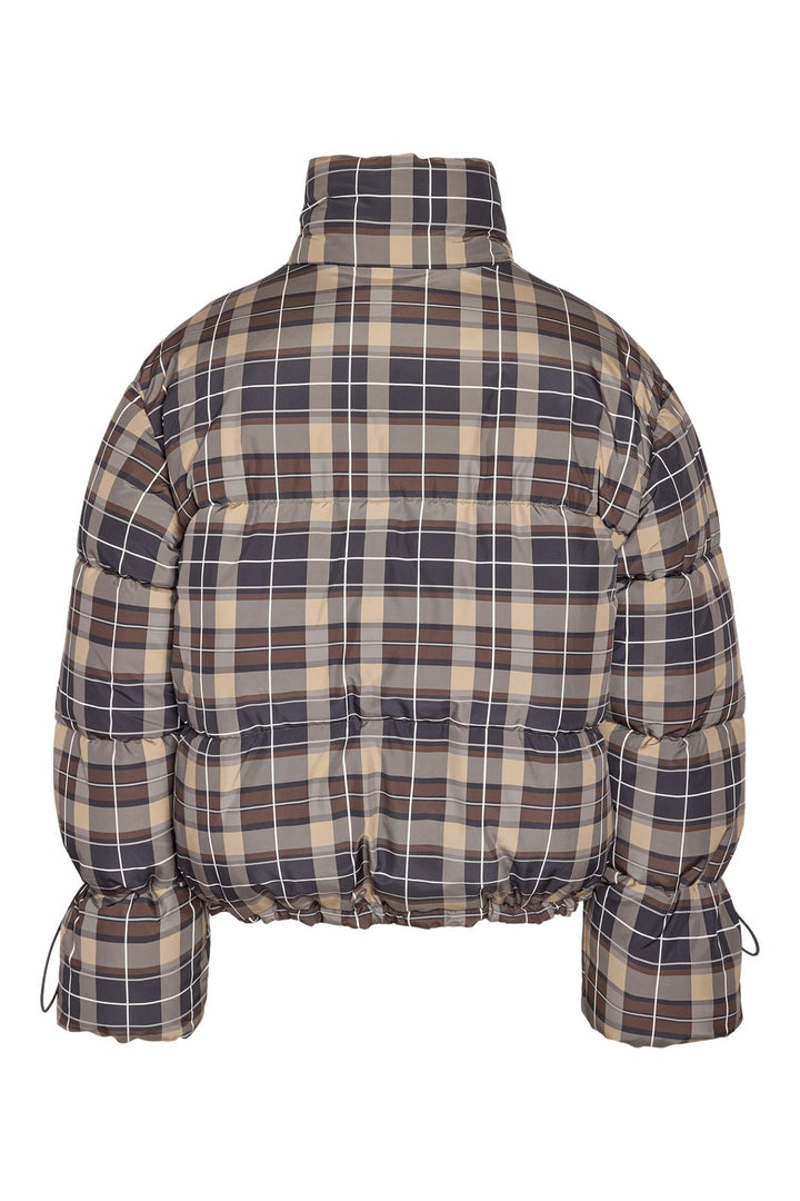 Noisy May - Nmrosy Puffer Jacket - 5103009 Chocolate Brown Checks
