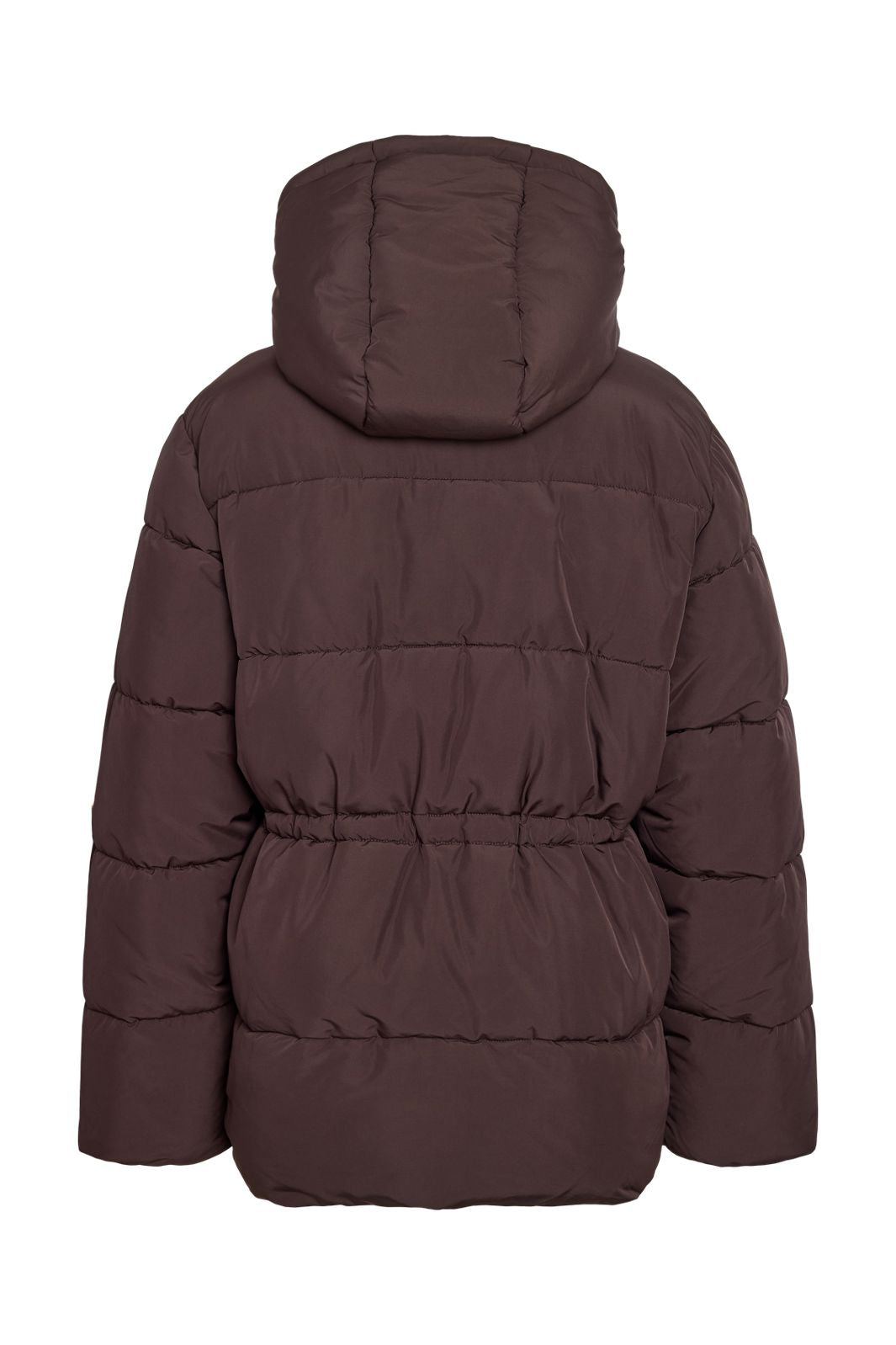 Noisy May - Nmrosy Waisted Puffer Jacket - 5024106 Chocolate Plum