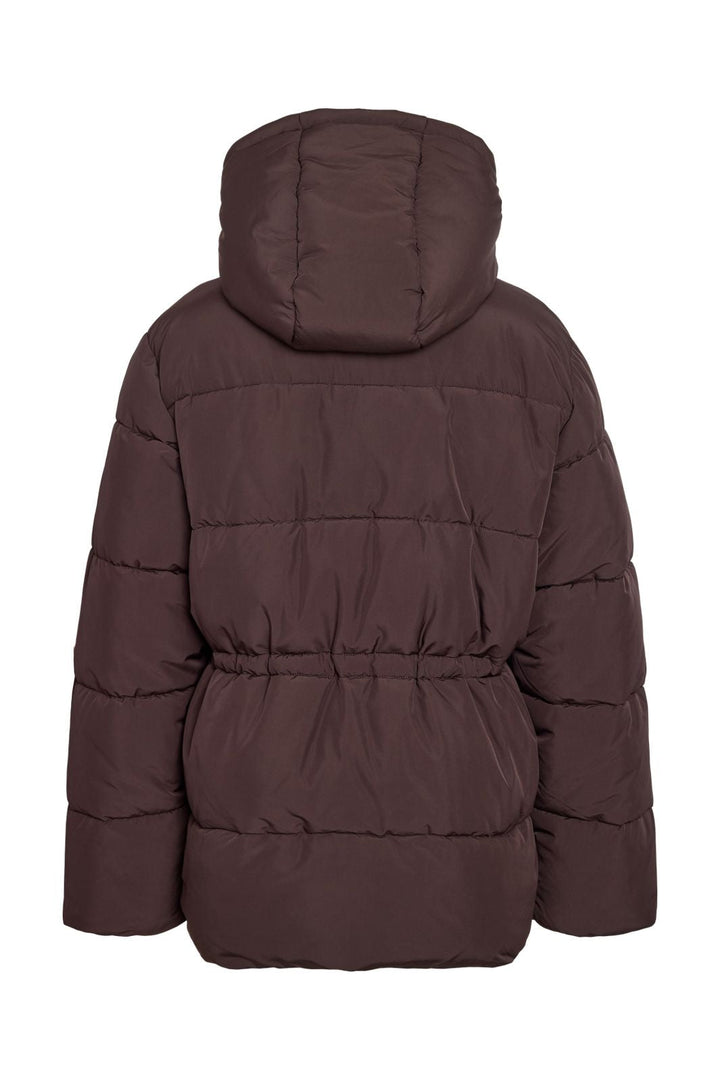 Noisy May - Nmrosy Waisted Puffer Jacket - 5024106 Chocolate Plum