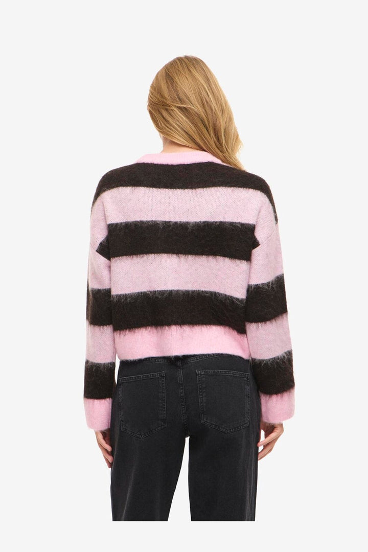 Noisy May - Nmsoff L/S O-Neck Knit - 5149943 Romance Rose Chocolate Brown