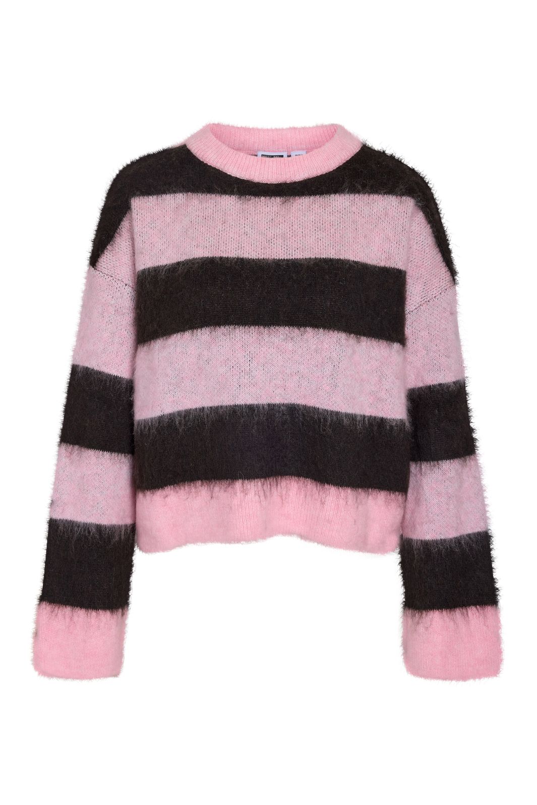 Noisy May - Nmsoff L/S O-Neck Knit - 5149943 Romance Rose Chocolate Brown