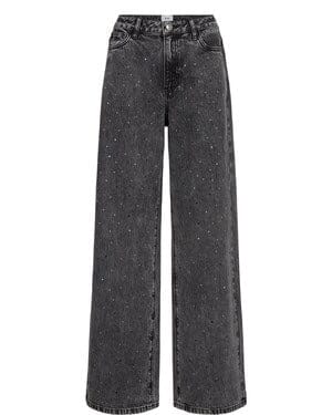 Nümph - Nubrooklyn Hr Wide Stone Jeans  707513 - Grey Denim