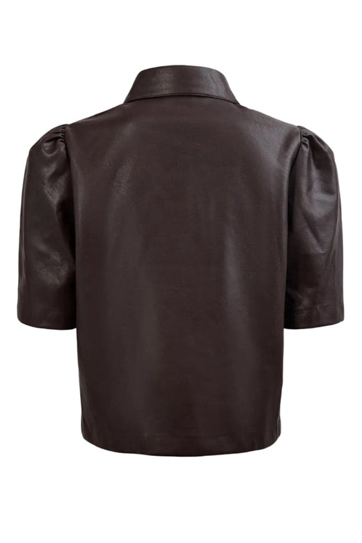 Nümph - Nucilli Pu Shirt 707561 - Chocolate Plum Bluser 