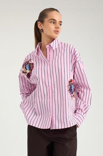 Nümph - Nuelfa Oversize Shirt 707468 - Bonbon Skjorter 