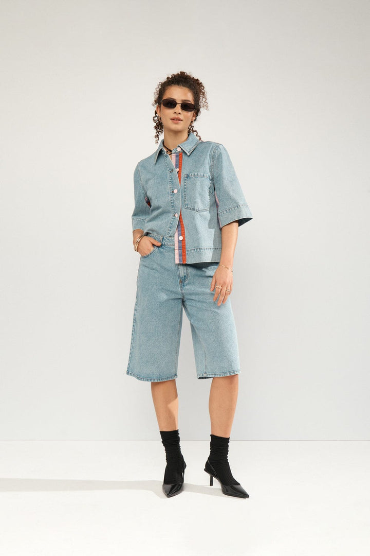 Nümph - Numalaga Shirt 706863 - Light Blue Denim Skjorter 