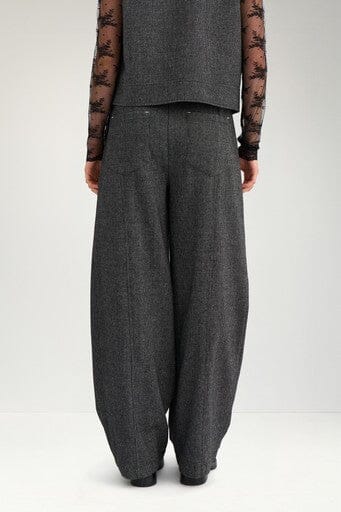 Nümph - Nuroki Barrel Pants 707478 - Dark Grey Melange Bukser 
