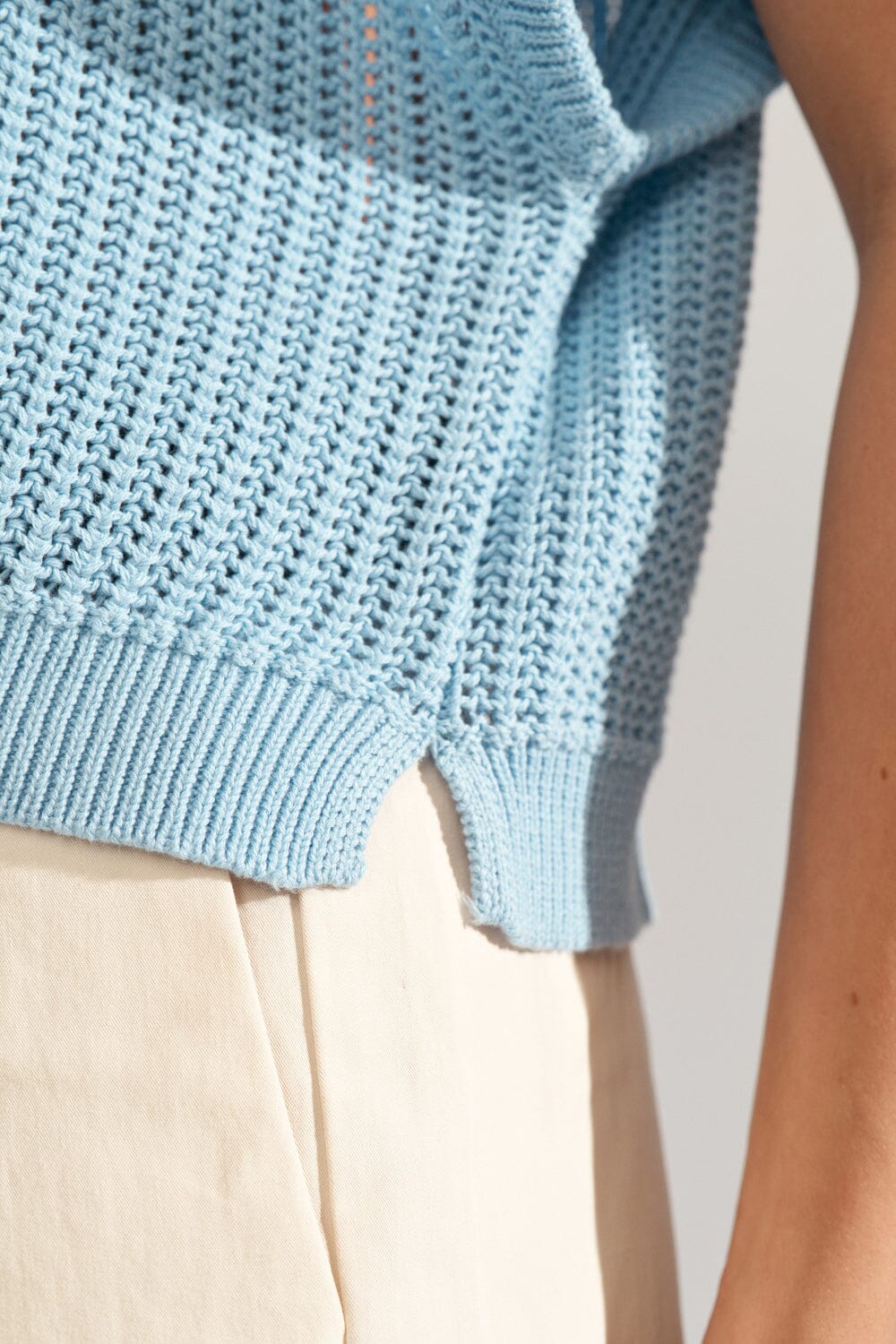 Nümph - Nusanni Pullover 706745 - Placid Blue Strikbluser 