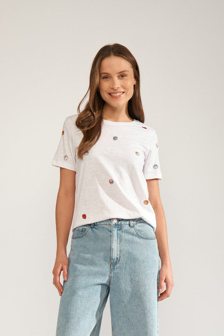 Nümph - Nushellpa T-shirt - Gots 706818 - Bright White T-shirts 