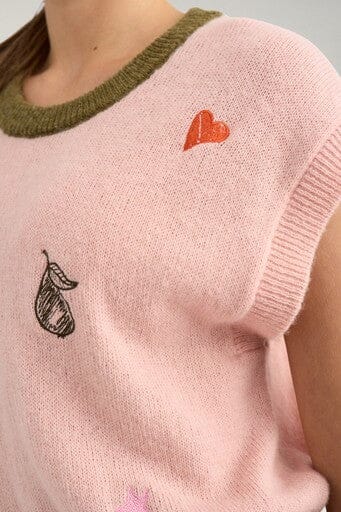 Nümph - Nuyppa Embroidery Vest 707510 - Peachskin Veste 