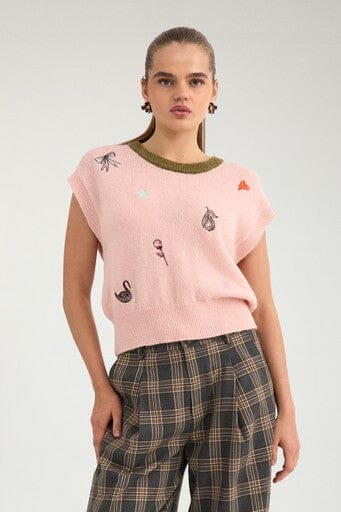 Nümph - Nuyppa Embroidery Vest 707510 - Peachskin Veste 