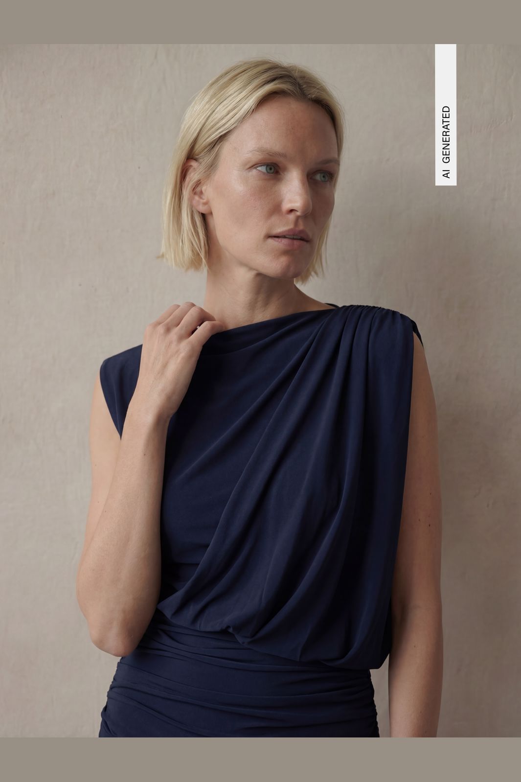 Object - Objdellie Sl Reg. Drapy Top Tne 26 - 5169787 Sky Captain