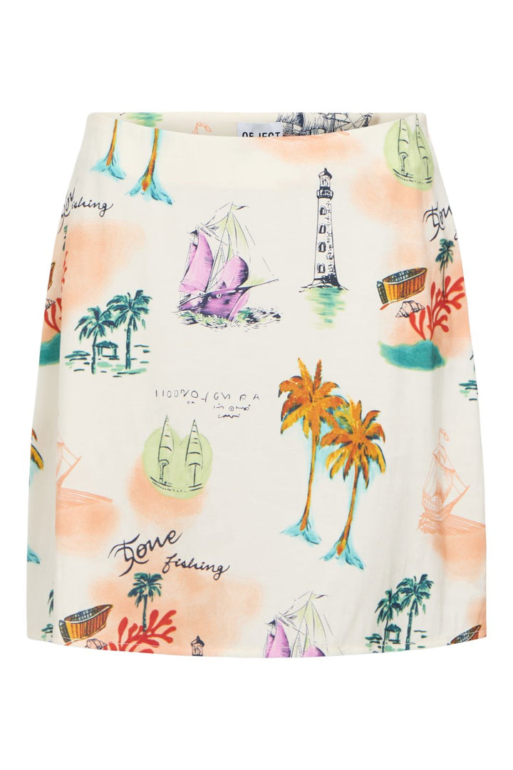 Précommande - Object - Objdinah Short Skirt 139 - 4809275 Sandshell Multi Color