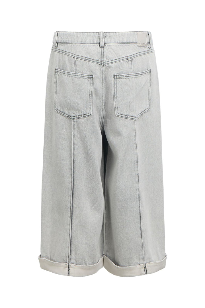 Object - Objgail Lo Bermuda Denim Shorts 144 - 4987003 Light Grey Denim