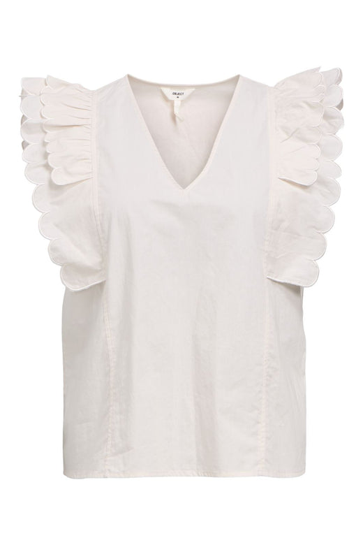 Object - Objhope Papaya Nour S/S Top - 4805979 White Sand
