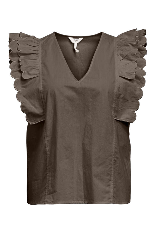 Object - Objhope Papaya Nour S/S Top - 4821437 Morel