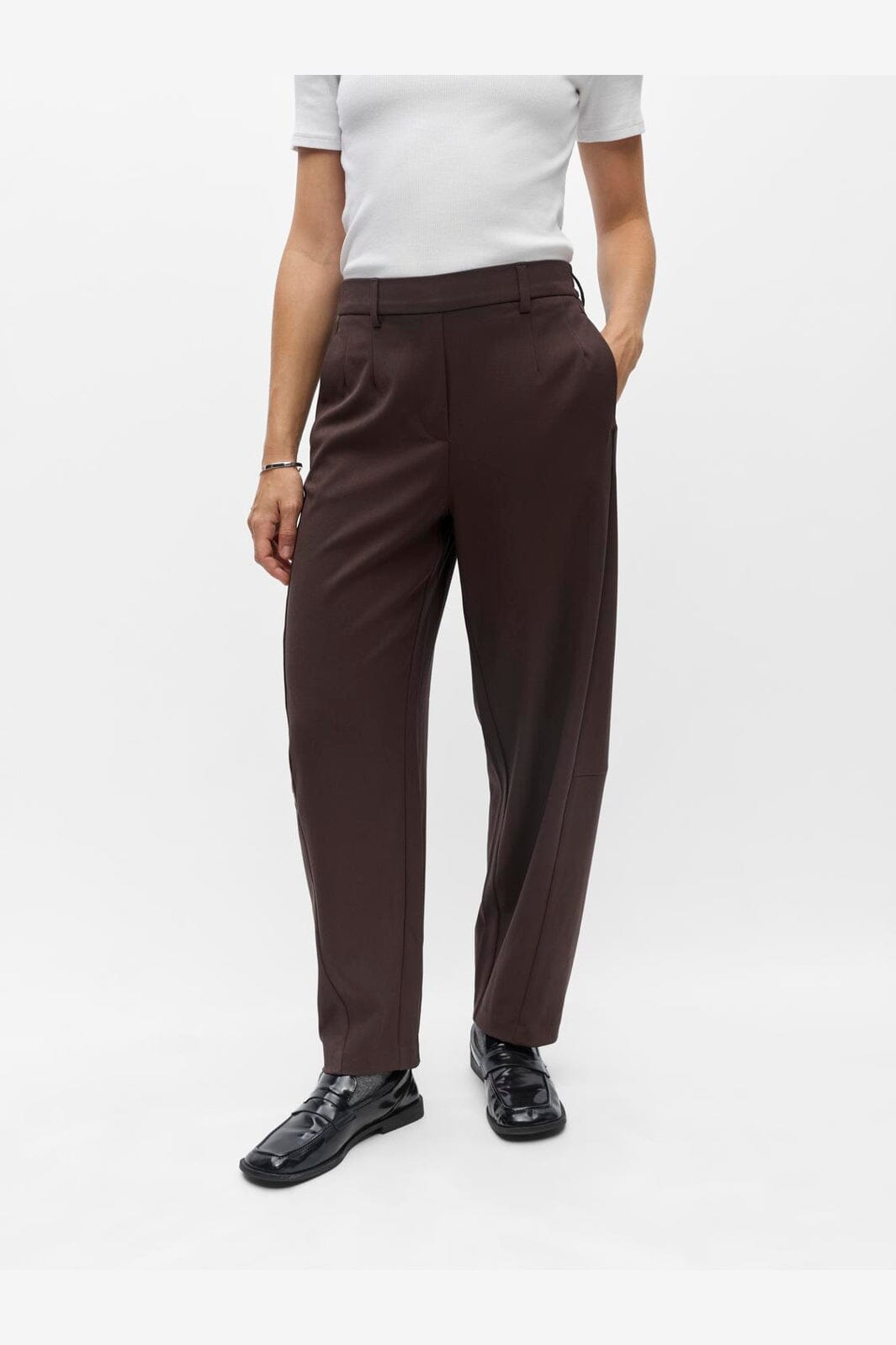 Object - Objlisa Ankle Barrel Pant - 5154363 Seal Brown