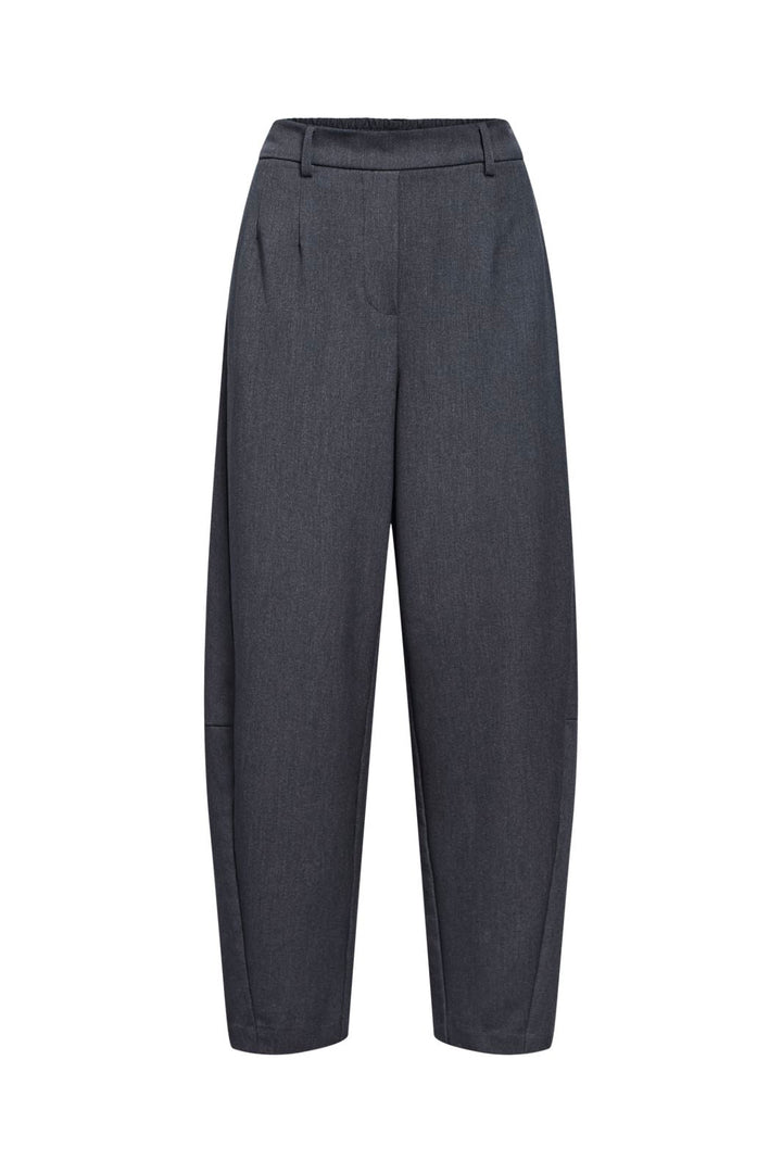 Object - Objlisa Ankle Barrel Pant - 5204278 Medium Grey Melange