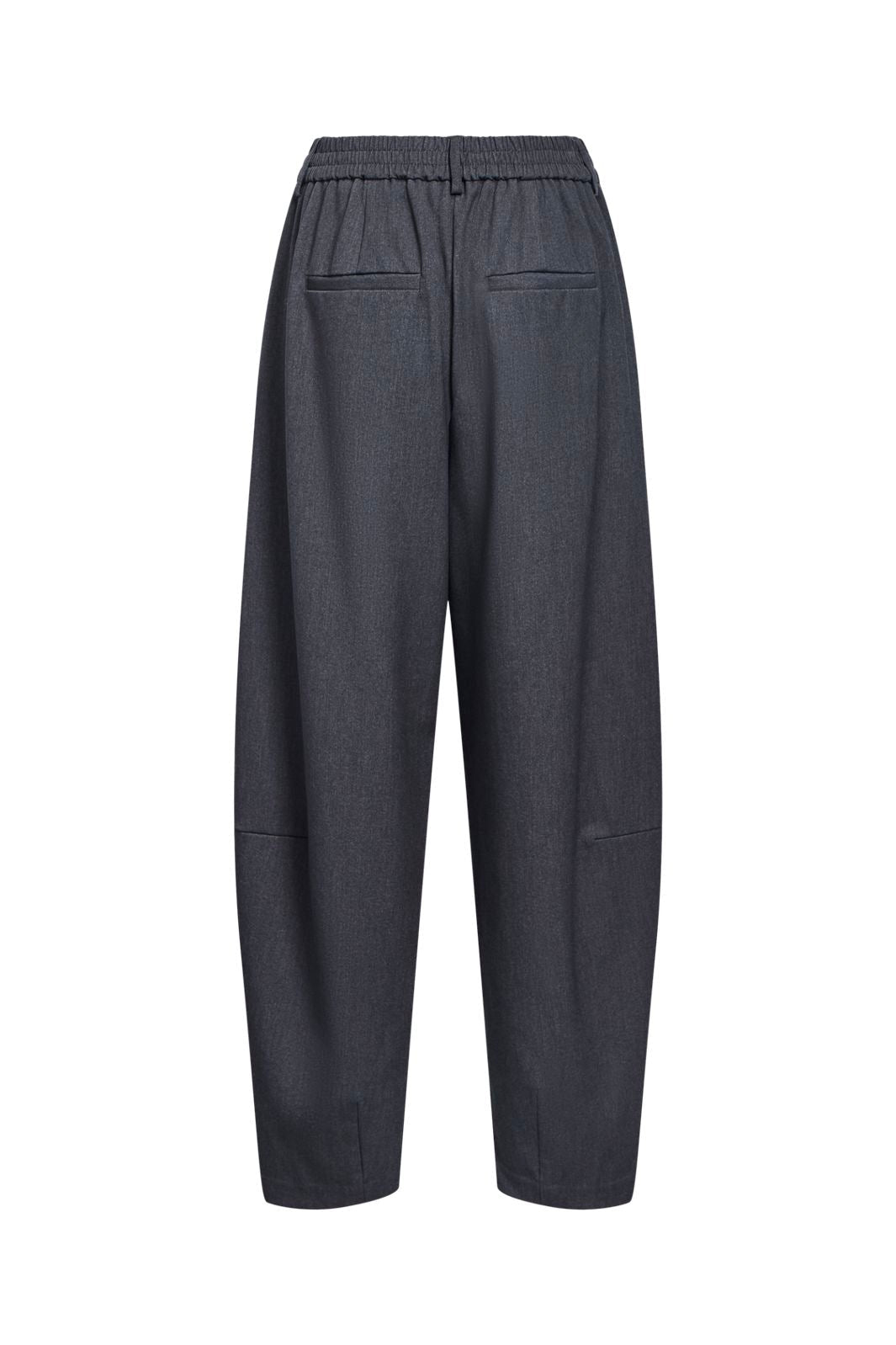 Object - Objlisa Ankle Barrel Pant - 5204278 Medium Grey Melange