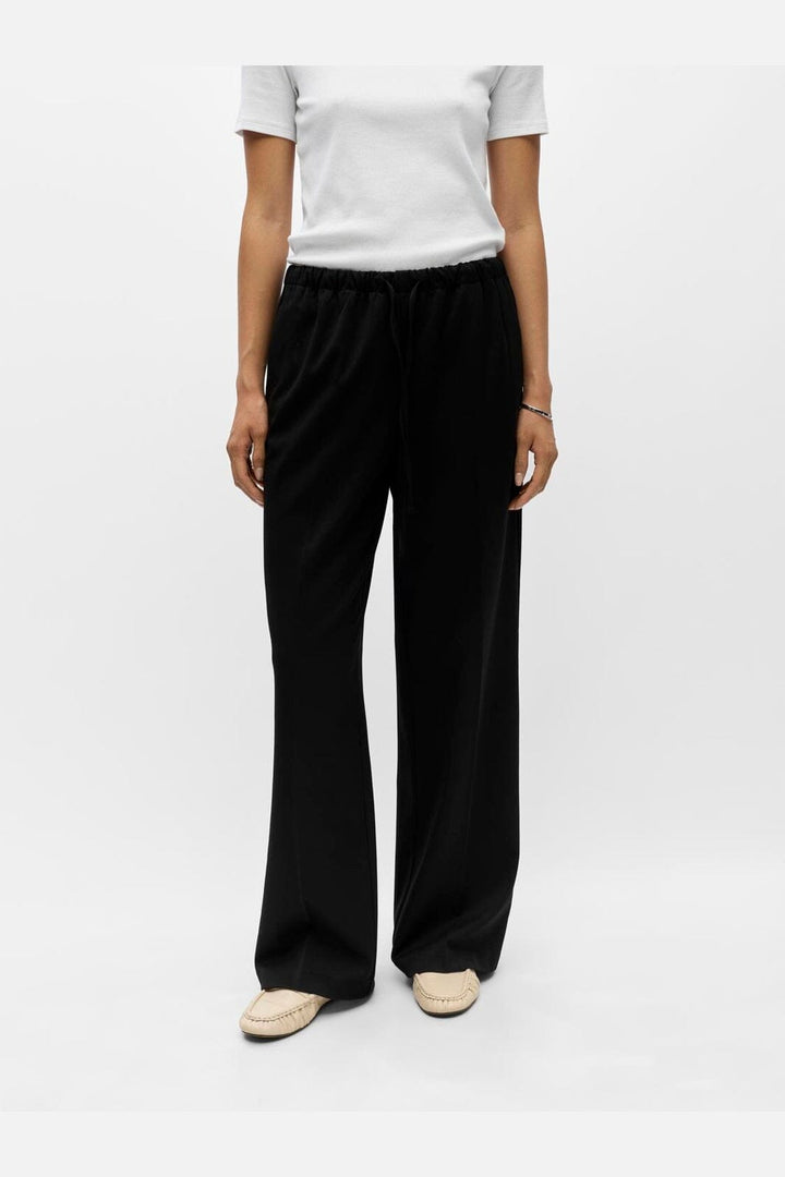 Object - Objlisa Tie Wide Pant - 5191830 Black