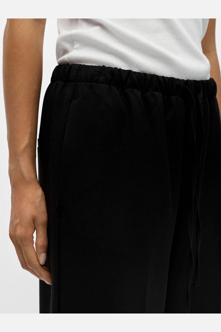 Object - Objlisa Tie Wide Pant - 5191830 Black