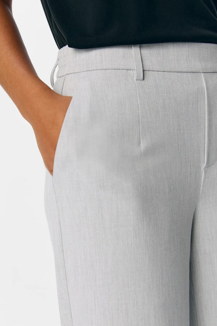 Object - Objlisa Wide Pant - 4656652 Light Grey Melange