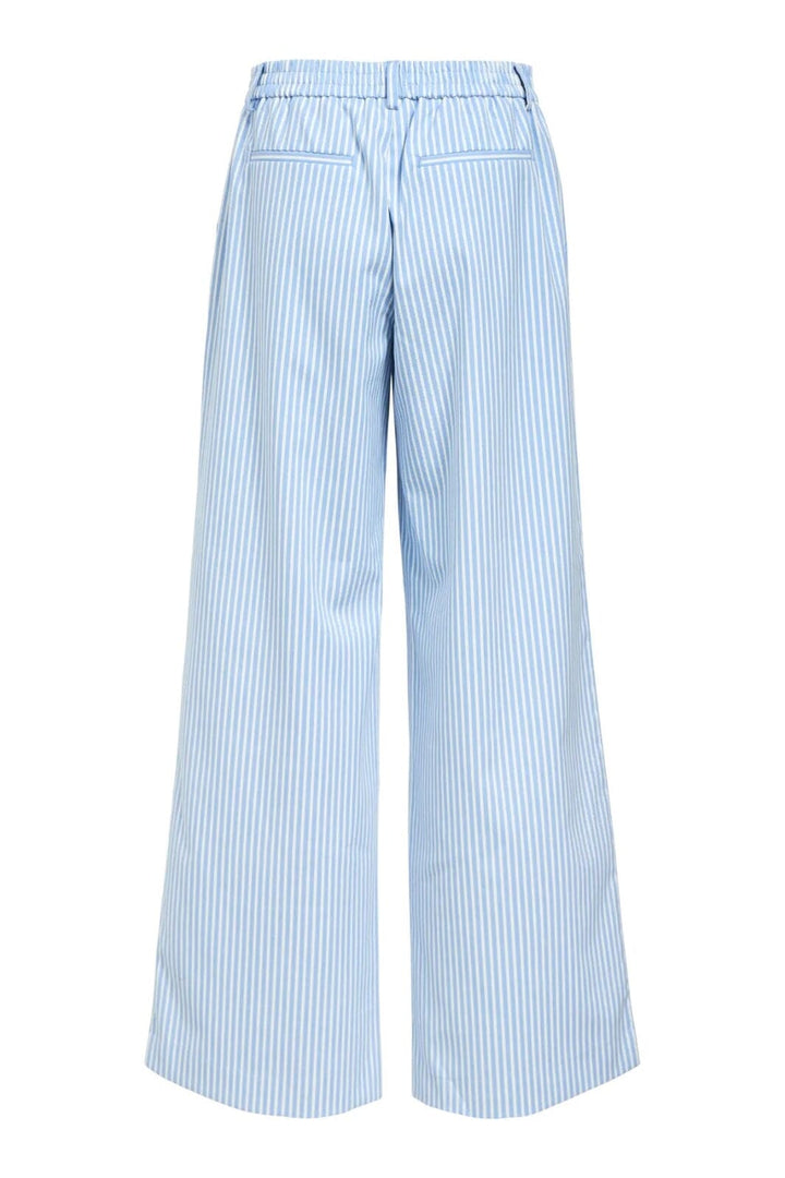 Object - Objlisa Wide Pant - 4810941 Cloud Dancer Cornflower Blue