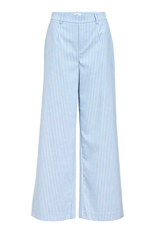 Object - Objlisa Wide Pant - 4810941 Cloud Dancer Cornflower Blue