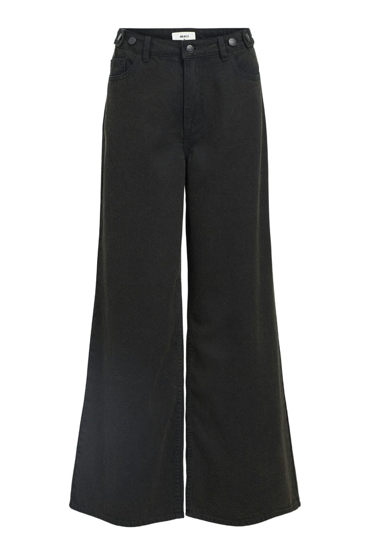 Object - Objmoji Kamata Super Wide Jeans Cc3 - 4795783 Black Brown Wash