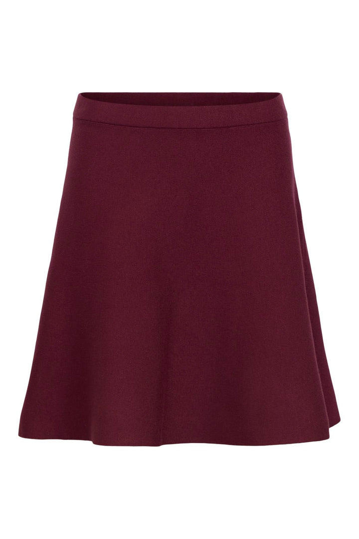 Object - Objreynard Short Knit Skirt - 5131844 Windsor Wine