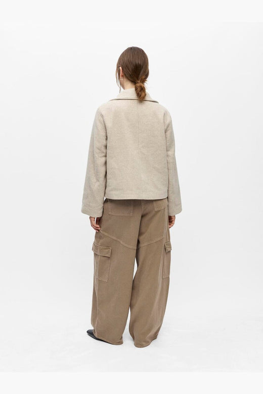Object - Objriki Re Short Jacket - 5088173 Birch Melange