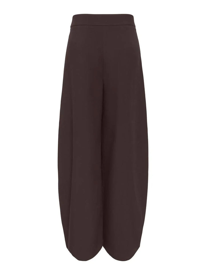 Only - Asmine Pleat Barrel Pant Tlr - 5200312 Coffee Bean Bukser 