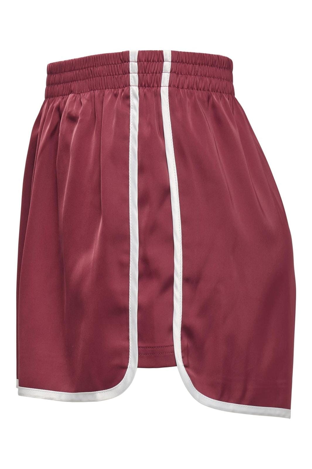 Only - Onlabella Life Sporty Shorts 15348599 - 4775591 - Ruby Wine W White