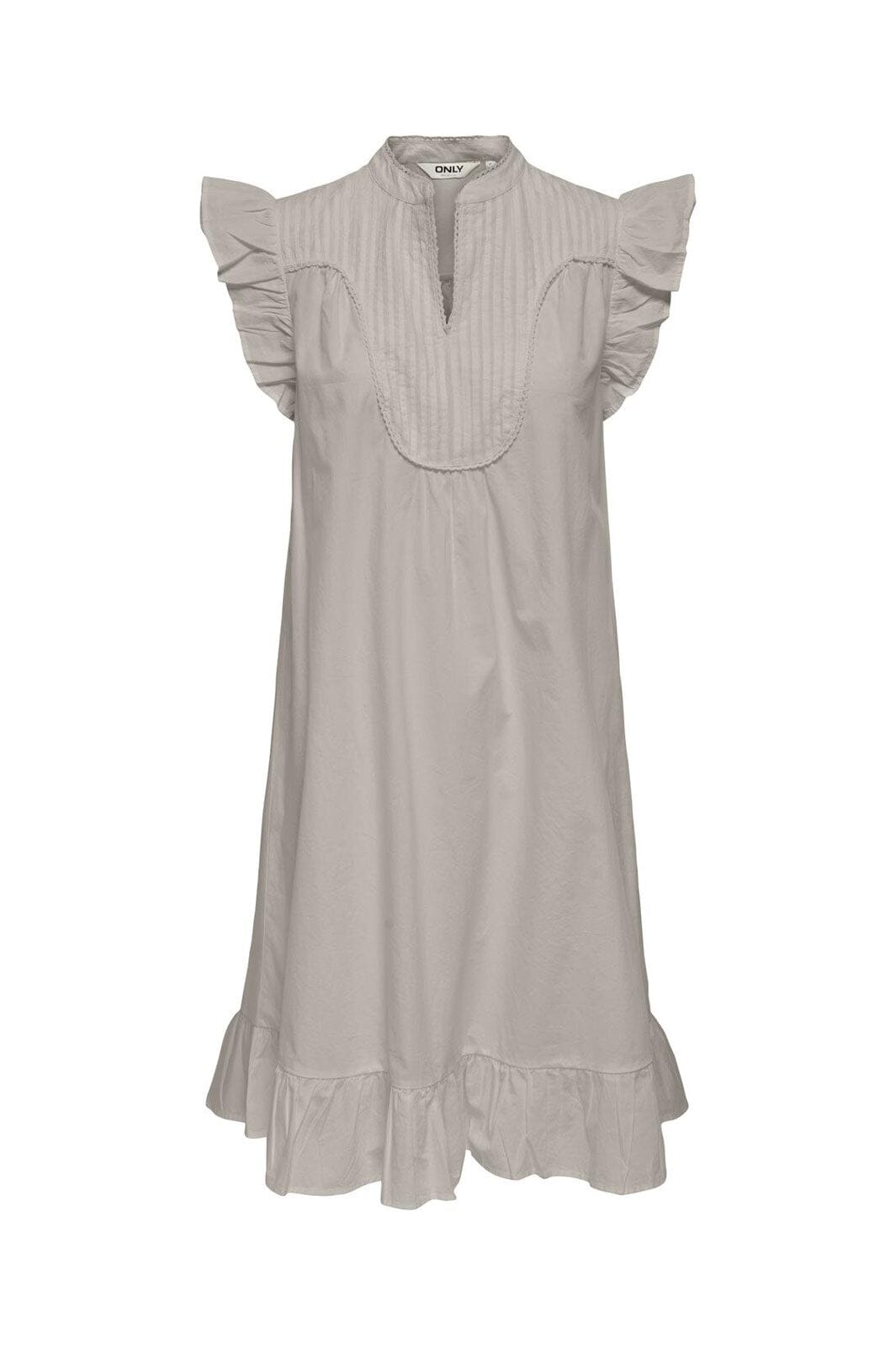 Only - Onladda S/L V-Neck Dress - 4957288 Chateau Gray