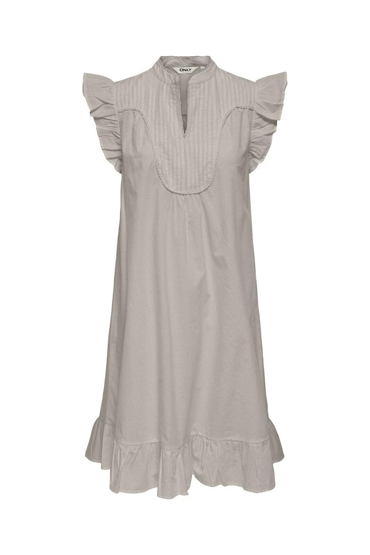 Only - Onladda S/L V-Neck Dress - 4957288 Chateau Gray