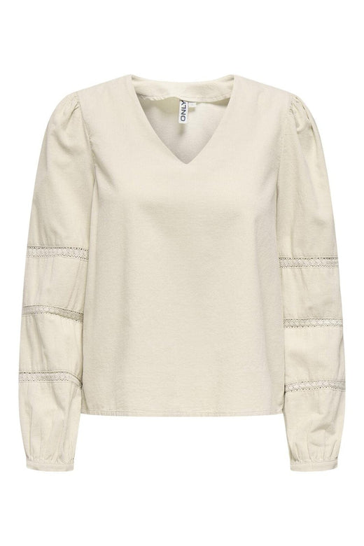 Only - Onlaime L/S Cord Tape Blouse Cc - 4916158 Pumice Stone