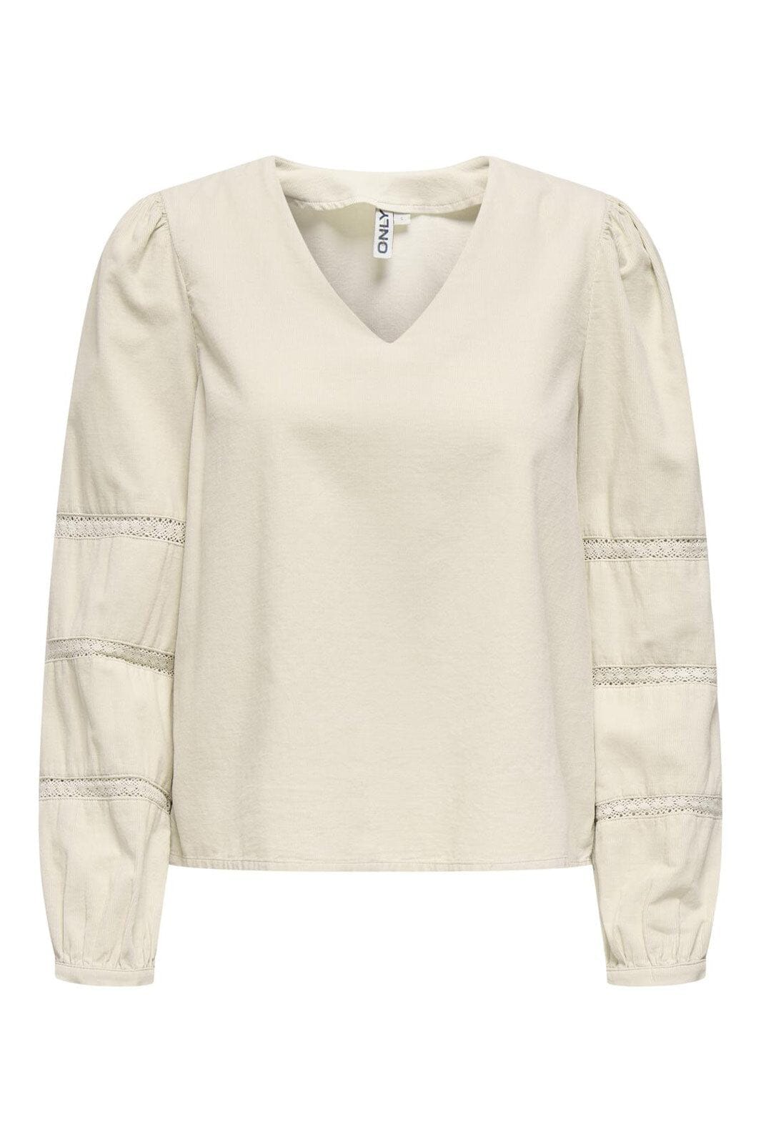 Only - Onlaime L/S Cord Tape Blouse Cc - 4916158 Pumice Stone
