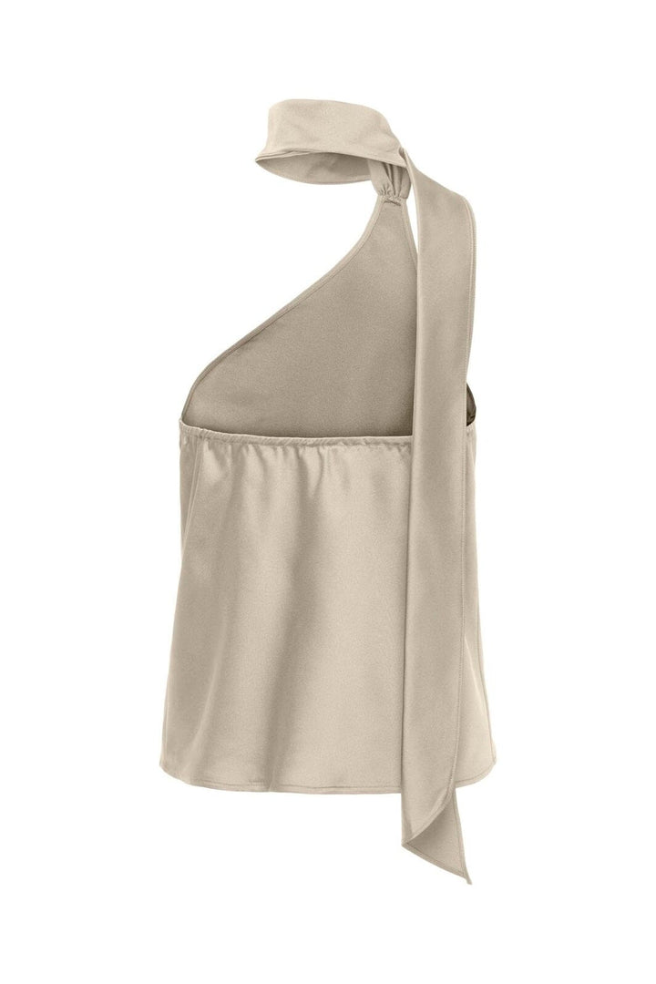 Only - Onlamara Chigo S/L Scarf Top - 5102294 Creme