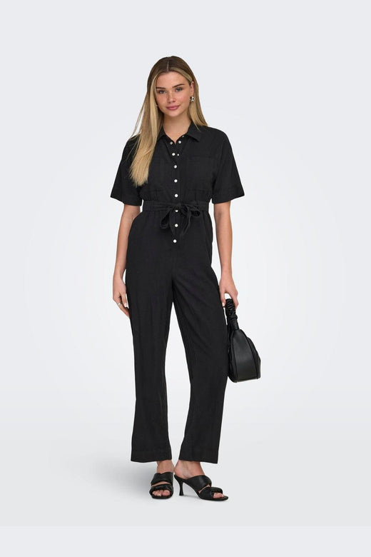 Only - Onlaris Life Ss Jumpsuit Cc - 4911042 Black
