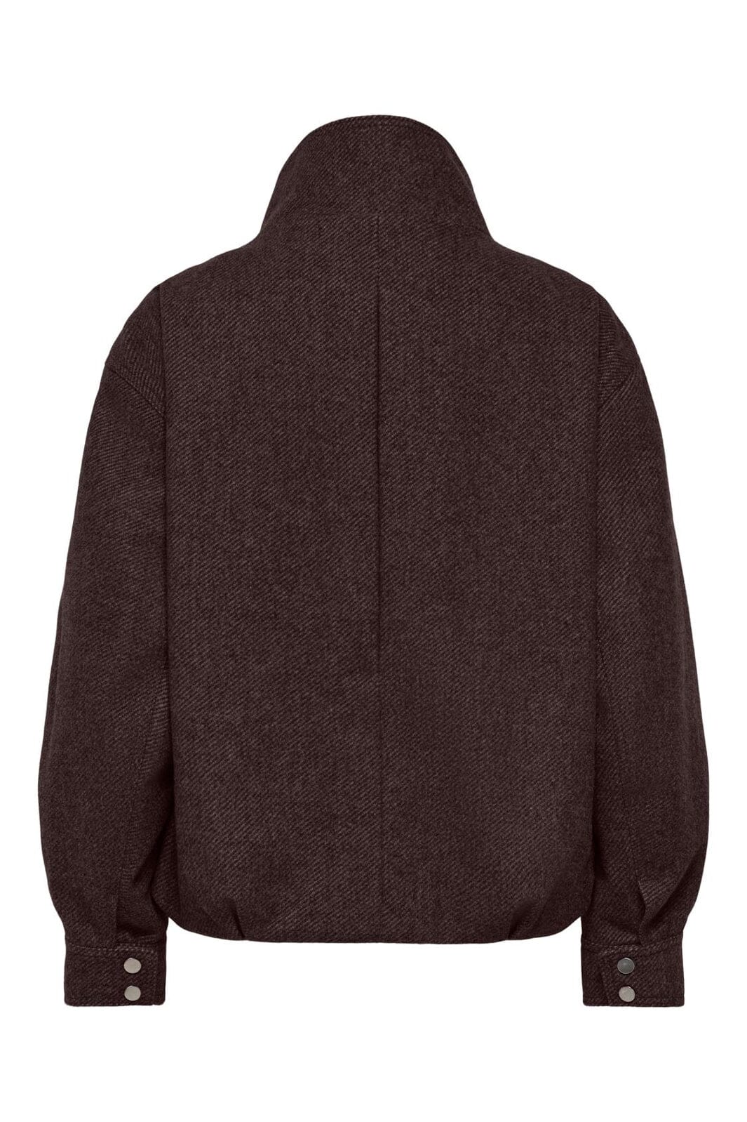 Only - Onlasta High Collar Bomber Jacket - 5136400 Chocolate Torte Melange