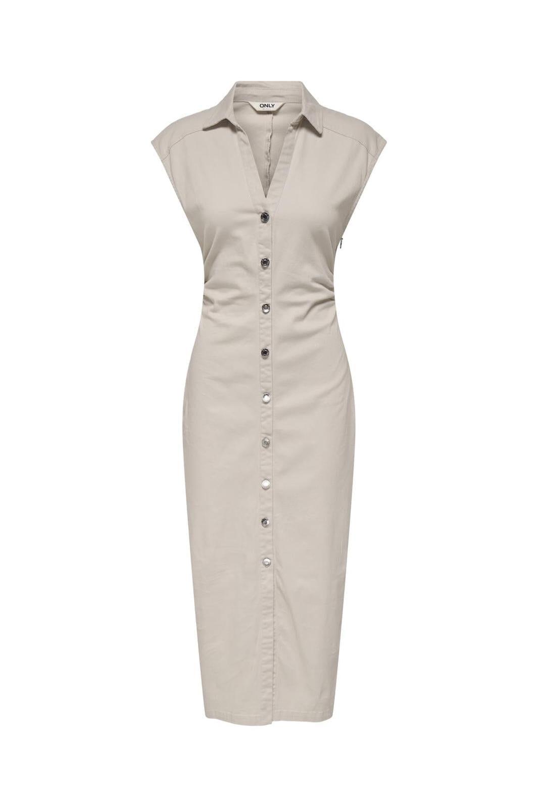 Only - Onlbabe Capsleeve Midi Dress 15350478 - 4781504 - Pumice Stone