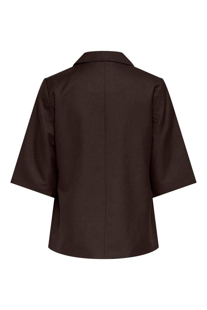 Only - Onlbaia 2/4 Linen Bl Blazer Tlr - 5083270 Coffee Bean