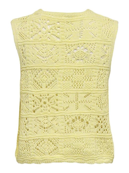 Only - Onlbeach Life Sl Tie Vest Knt - 4746890 Wax Yellow