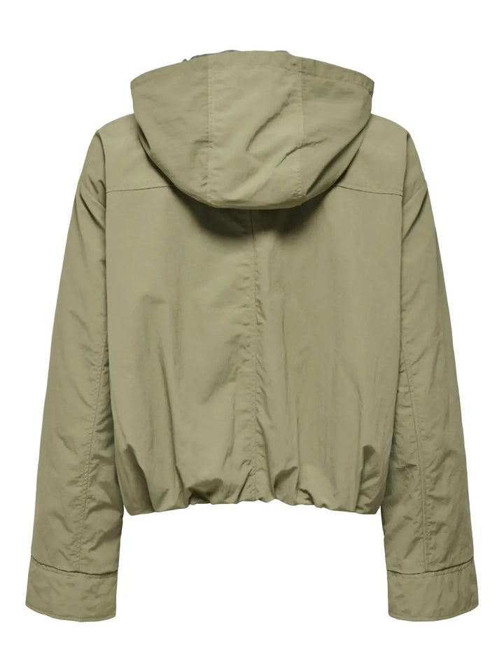 Only - Onlbealo Hood Jacket - 4982404 Aloe Silver Trim Jakker 