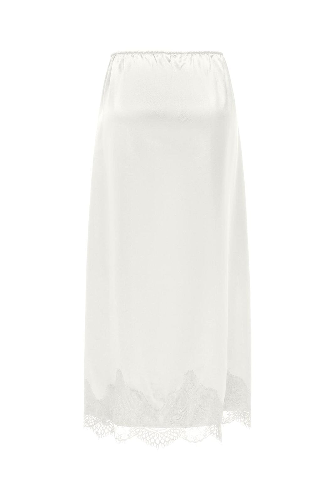 Only - Onlbella Satin Lace Skirt - 5083910 Cloud Dancer