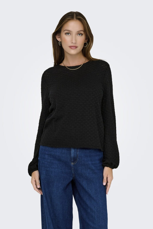 Only - Onlbelle Life L/S Top - 4891982 Black