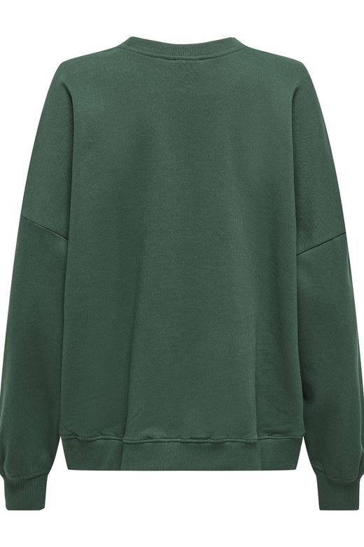 Only - Onlbila L/S Bear O-Neck Swt - 4839513 Pineneedle College Sweatshirts 