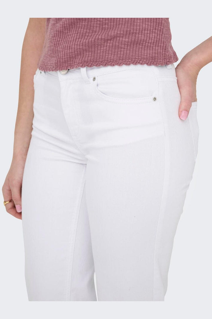 Only - Onlblush Mid Straight Dot - 4641415 White