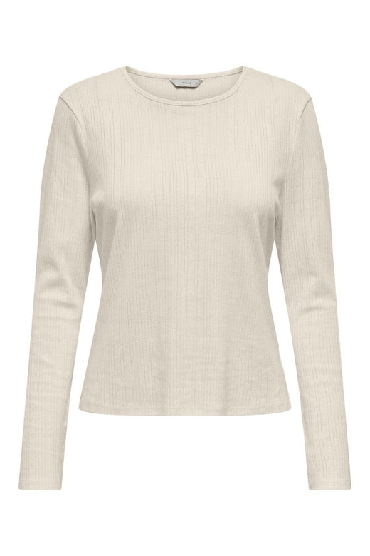 Only - Onlbremen O-Neck L/S Top Moch - 4870531 Birch
